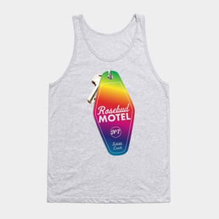 Schitt's Creek Rosebud Motel Key Tag for Room 7, Retro design in Rainbow Tank Top